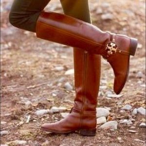 Tory Burch Cognac Riding Boots